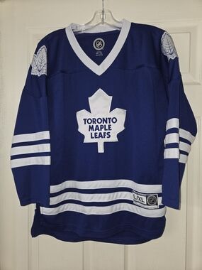 NHL Toronto Maple Leafs Reebok  Jersey Youth L/xl - Blue & White